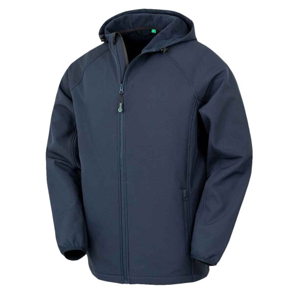 Result Genuine Recycled Three Layer Printable Hooded Soft Shell Jacket Thumbnail