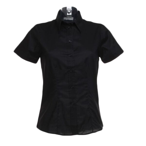 Kustom Kit Ladies Short Sleeve Tailored Workwear Oxford Shirt Thumbnail