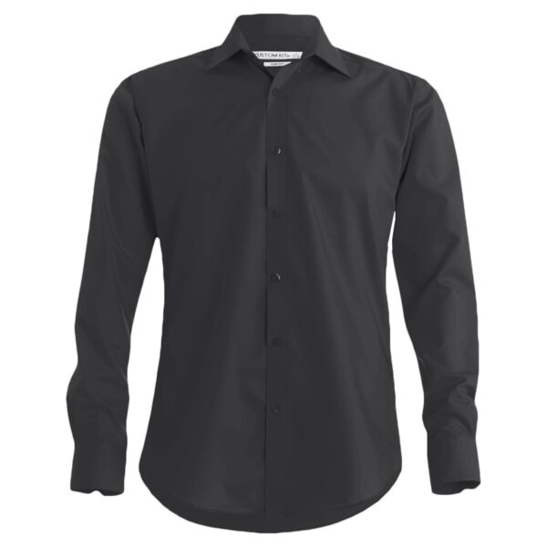 Kustom Kit Long Sleeve Slim Fit Business Shirt Thumbnail