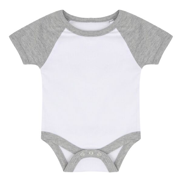 Larkwood Essential Short Sleeve Baby Baseball Bodysuit Thumbnail
