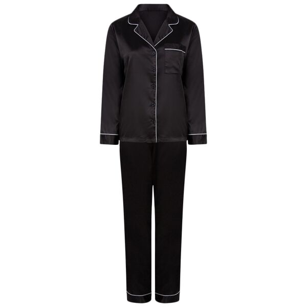 Towel City Ladies Satin Long PJ's Thumbnail